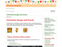 Tablet Screenshot of christmas-song.com